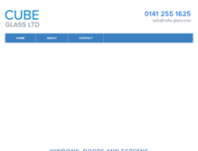 Tablet Screenshot of cube-glass.com